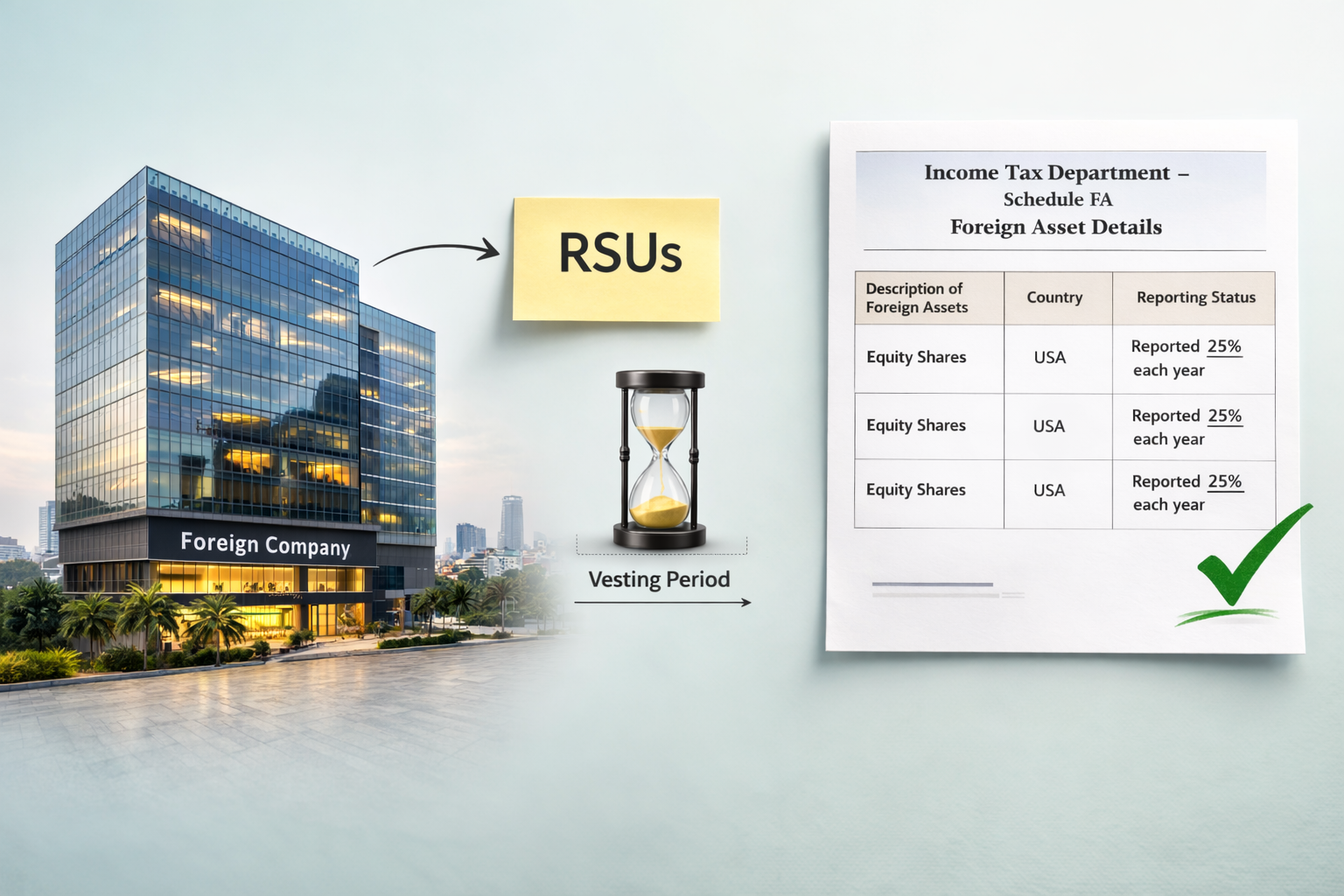 Foreign RSU Tax India: ITR & Schedule FA Rules